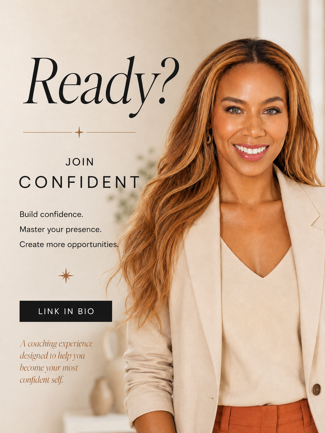 Ready? Join Confident. Build confidence, master your presence, and create more opportunities.