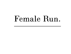 Female Run