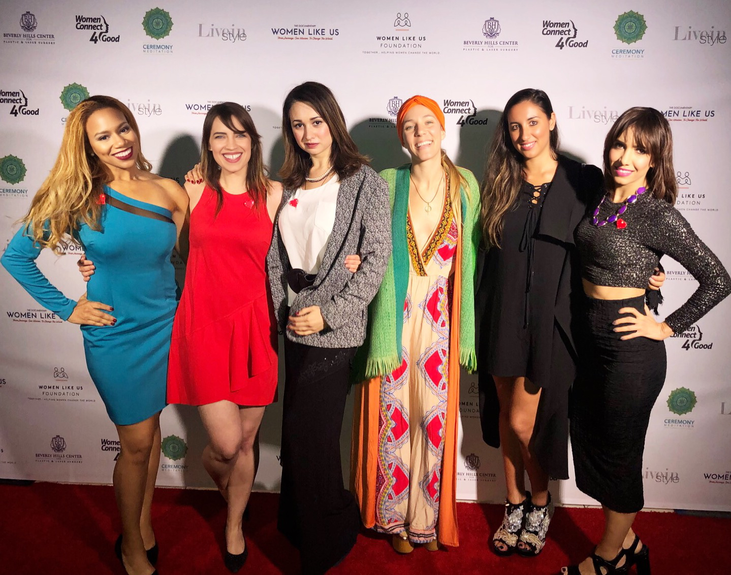 Daisi with fellow Women Like Us Global Ambassadors at a fundraiser